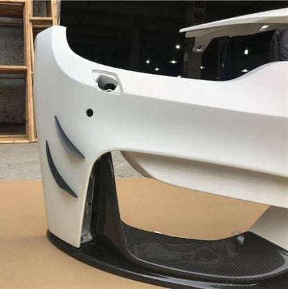BMW Carbon Fiber Front Bumper Canards (Fins)