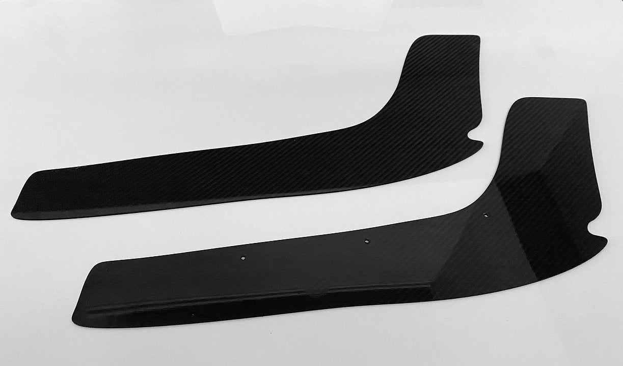 BMW F30 Carbon Fiber Rear Bumper Extensions Splitters Diffuser
