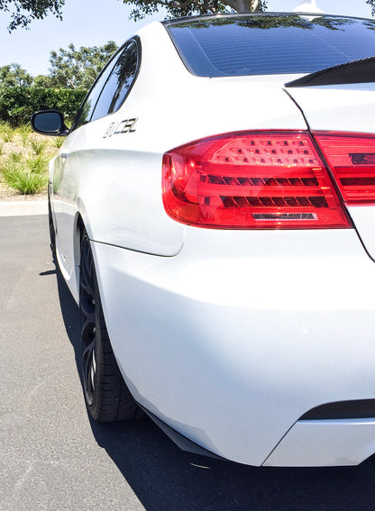BMW Carbon Fiber Rear Bumper Extensions Horizontal