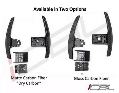 BMW F-Series Carbon Fiber Paddle Shifters for BMW 3 series, 4 Series, M2 M3, M4, M5 (Wet) Gloss