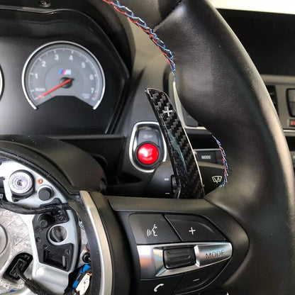 BMW F-Series Carbon Fiber Paddle Shifters for BMW 3 series, 4 Series, M2 M3, M4, M5 (Wet) Gloss
