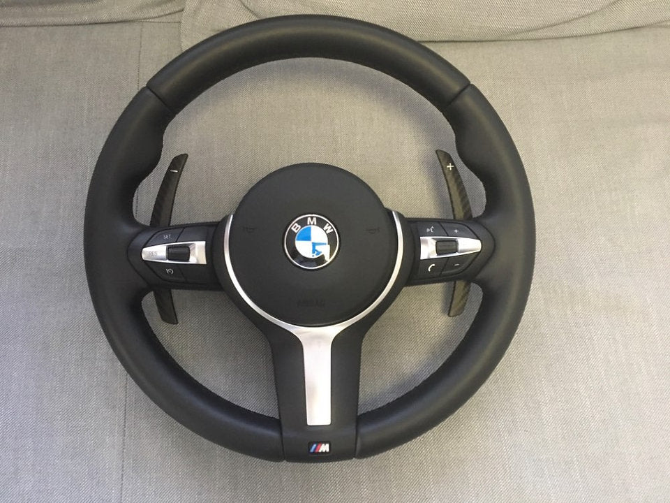 BMW F-Series Carbon Fiber Paddle Shifters for BMW 3 series, 4 Series, M2 M3, M4, M5 (Wet) Gloss
