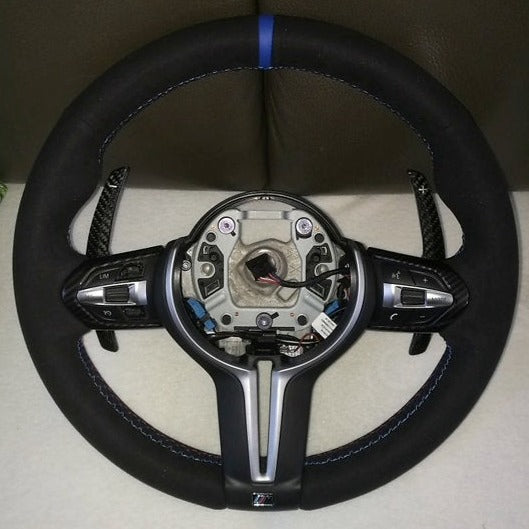 BMW F-Series Carbon Fiber Paddle Shifters for BMW 3 series, 4 Series, M2 M3, M4, M5 (Wet) Gloss
