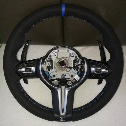 BMW F-Series Carbon Fiber Paddle Shifters for BMW 3 series, 4 Series, M2 M3, M4, M5 (Wet) Gloss
