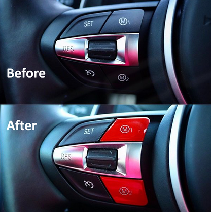 BMW F-Series Red M1 & M2 Buttons