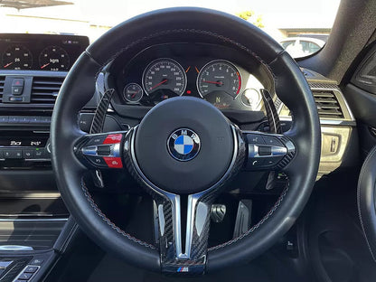 BMW F-Series Carbon Fiber Paddle Shifters for BMW 3 series, 4 Series, M2 M3, M4, M5 (Wet) Gloss