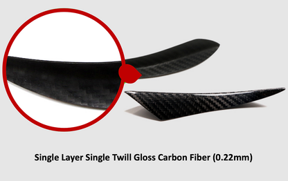 BMW Carbon Fiber Front Bumper Canards (Fins)