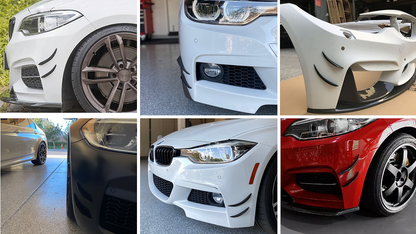 BMW Carbon Fiber Front Bumper Canards (Fins)