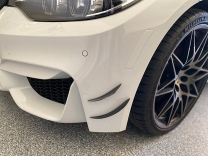 BMW Carbon Fiber Front Bumper Canards (Fins)