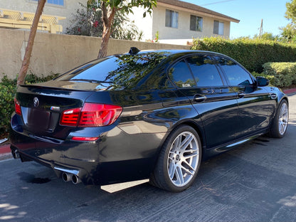 BMW Carbon Fiber Rear Bumper Splitter Extensions Matte Dry (Rivets)