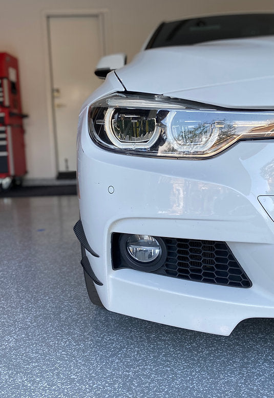 BMW Carbon Fiber Front Bumper Canards (Fins)