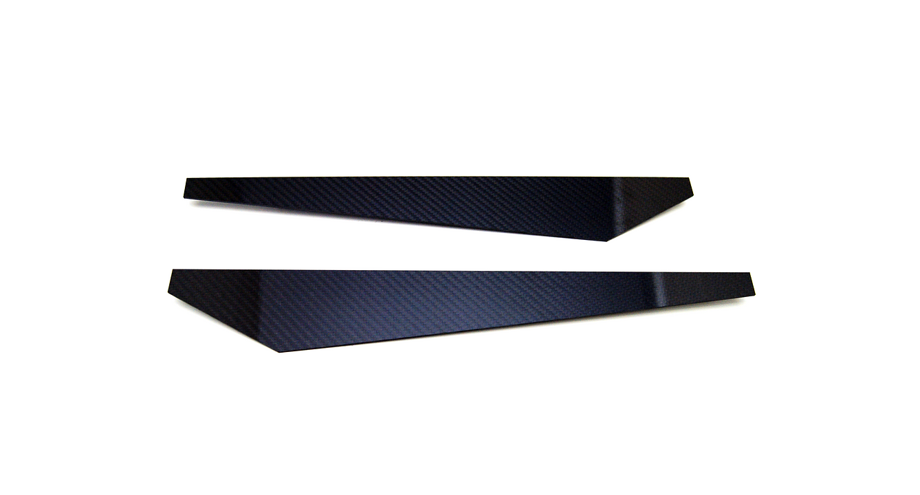 BMW Carbon Fiber Rear Bumper Extensions Horizontal