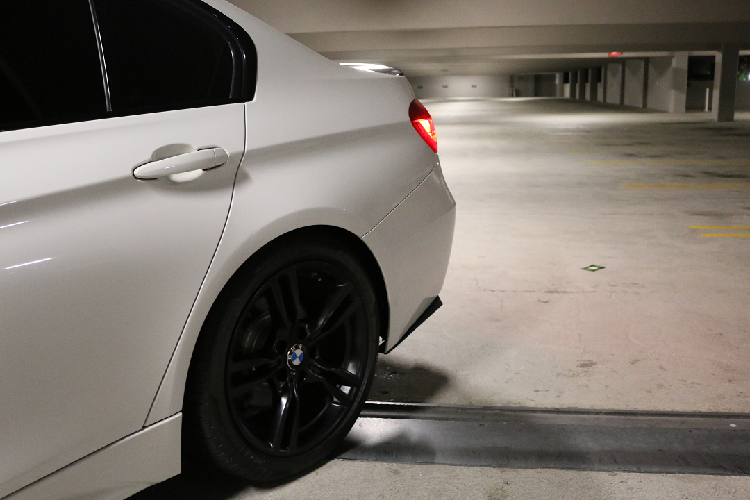 BMW Carbon Fiber Rear Bumper Extensions Horizontal