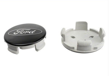 Ford Racing Car Black and Chrome Wheel Cap M-1096K-BCC