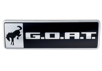 Ford Racing Bronco/Bronco Sport G.O.A.T. Badge - Black/Chrome M-1447-GOAT