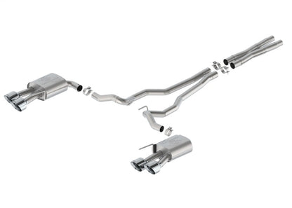 Ford Racing 2024 Mustang 5.0L Sport Non-Active Cat-Back Exhaust w/Valance - Chrome Tip M-5200-M5SCV