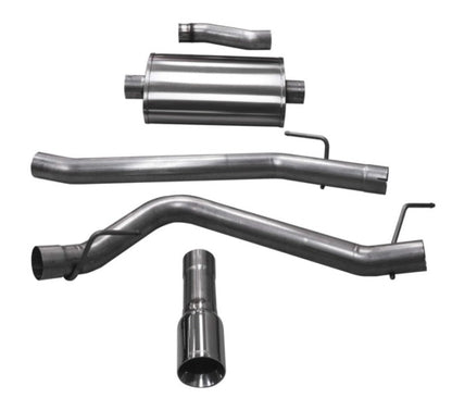 Corsa 2020 Jeep Gladiator JT 3.6L, Single Side Exit Cat-Back Exhaust w/ Single 4in Polished Tip 21060