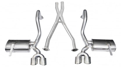 Corsa Performance 97-04 Chevrolet Corvette C5 Z06 5.7L V8 Polished Xtreme Cat-Back + XO