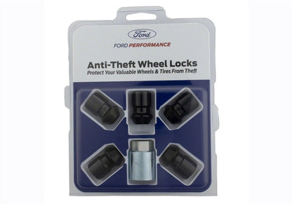 Ford Racing M12X1.5 Black Security Lug Nut - Set of 5 M-1A043-B5