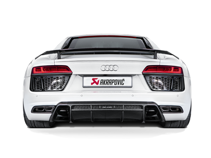 Akrapovic 16-17 Audi R8 5.2 FSI Coupe/Spyder Slip-On Line (Titanium) w/ Carbon Titanium Tips S-AUR8SO3-T