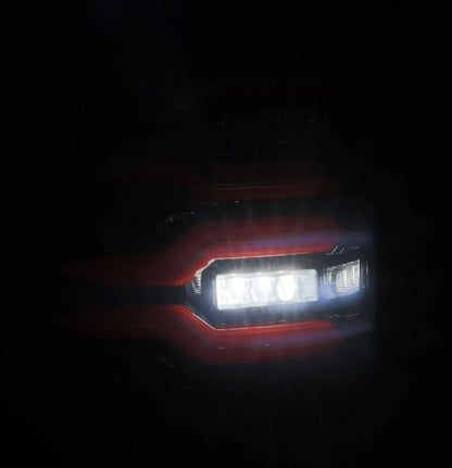 AlphaRex 07-13 GMC Sierra 1500/07-14 2500/3500HD (No Clsc/Dually) Luxx-Series LED Tail Lghts Blk Red 630080 *Discontinued