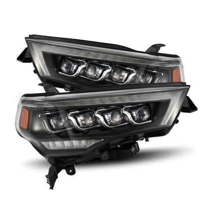 AlphaRex 14-22 Toyota 4Runner (2021 Req. Conv) NOVA LED Proj HL Blk w/Actv Light & Seq. Sig + SB DRL 880808 *Discontinued