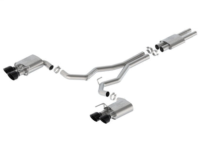 Ford Racing 2024 Mustang Dark Horse 5.0L Cat-Back Sport Active Exhaust - Black Tip M-5200-DHS