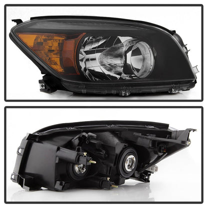 SPYDER xTune 06-08 Toyota RAV4 OEM Style Headlights - Black (HD-JH-TRAV06-AM-BK) 9042850