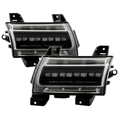SPYDER 18-20 Jeep Wrangler Front Fender LED Lights - Black (CCL-YD-JW18-SEQ-BK) 5088543