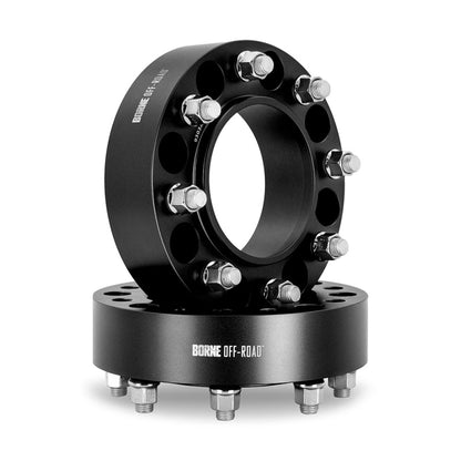Borne Off-Road Wheel Spacers 8x165.1 116.7 50 M14 Black BNWS-008-500BK