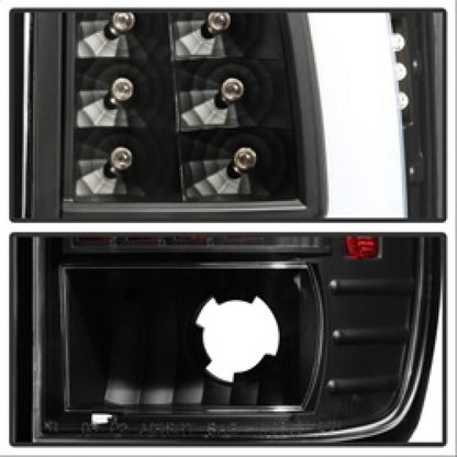 SPYDER xTune Ford F150 Styleside 97-03 Light Bar LED Tail Lights - Black ALT-ON-FF15097-LBLED-BK 5082084
