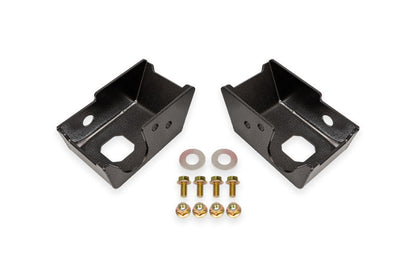 BMR Suspension BMR 21-24 Ford Bronco Rear Shock Mount Skid Plates - Black Hammertone SG1860H