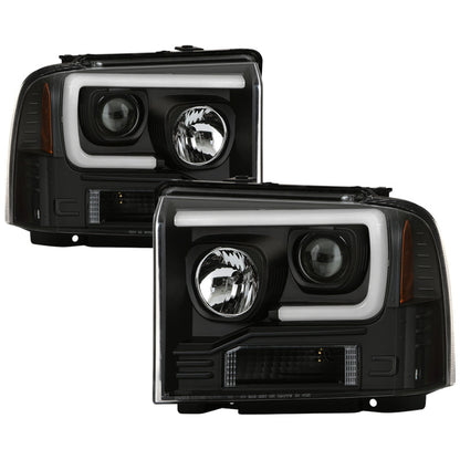 Spyder 05-07 Ford F250/350/450 Super Duty Projector LED Black PRO-YD-FS05V2PL-BK 5087911
