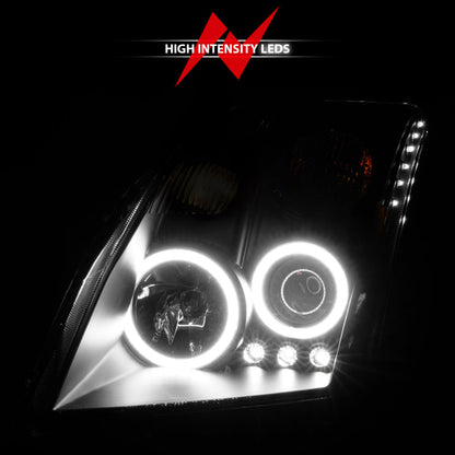 Anzo 2007-2012 Nissan Sentra Projector Headlights Black