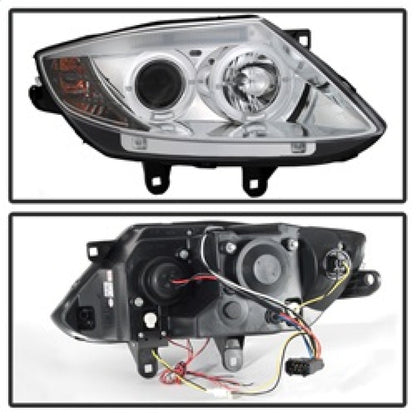 Spyder BMW Z4 03-08 Projector Headlights Halogen Model Only - LED Halo Chrome PRO-YD-BMWZ403-HL-C 5029089