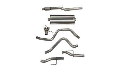 Corsa 19+ GM Silverado/Sierra 5.3L V8 3in Dual Rear Exit 157in Wheelbase Catback - Sport (No Tips) 21043