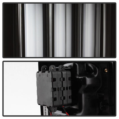 Spyder 07-16 Jeep Wrangler Version 2 Light Bar LED Tail Lights - Black (ALT-YD-JWA07V2-LBLED-BK) 5084774