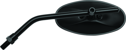 BikeMaster Adjustable Oval Mirror 10mm - Each - Black 600805