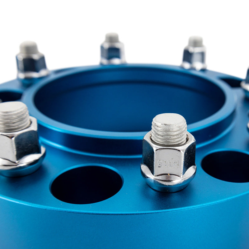 Borne Off-Road Wheel Spacers - 5x127 - 71.6 - 38.1mm - M14 - Blue BNWS-003-381BL