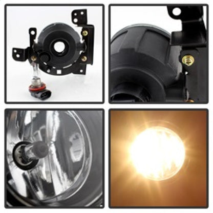 Spyder Mitsubishi Mirage 2014+ OEM Fog Lights w/Switch Clear FL-MM2014-C 5077769