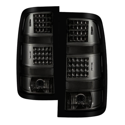 SPYDER Xtune GMC Sierra 07-13 (Not Fit 3500 Dually 4 Rear Wheels) LED Tail Lights Smoked ALT-JH-GS07-LED-SM 9034084