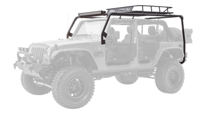 Body Armor 4x4 07-18 Jeep Wrangler JK 4 Door Cargo Roof Rack Box 2 Of 2 JK-6124-2