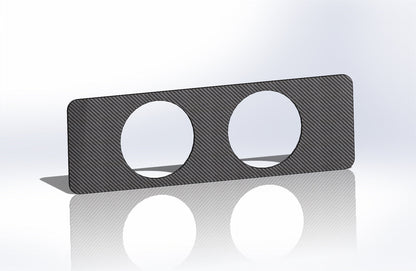 CARBON FIBER 2 52MM Climate Control Block Off Plate for fit Honda EG Civic 92-95