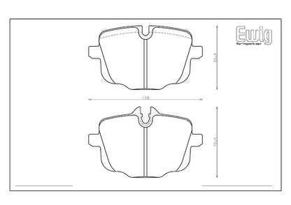 Endless MX72 Plus Brake Pads Rear BMW M3 G80/G82 EIP217