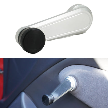 Silver Billet Window Crank Handle For Honda Acura Integra EK Del Sol K20 K24 B16 2PC