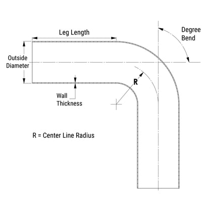 HPS Performance Products HPS 1-3/8" OD 135 Degree Bend 6061 Aluminum Elbow Pipe Tubing 16 Gauge w/ 2" CLR