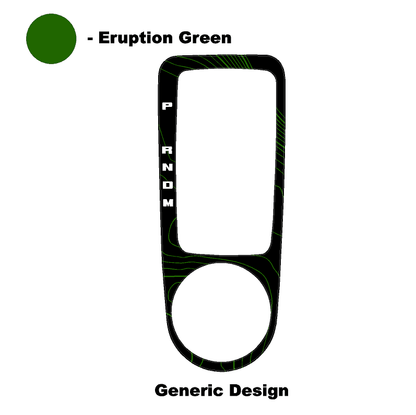Topo Automatic Shifter Overlay (Printed Series) - 2021+ Bronco Automatic