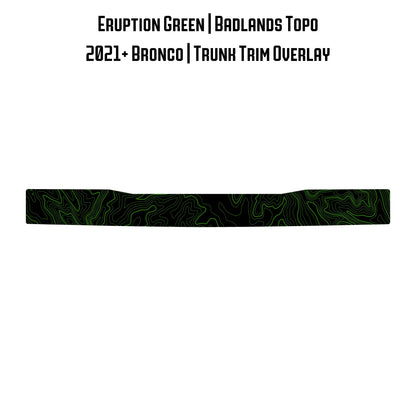 Topo Trunk Trim Overlay / Protector - 2021+ Bronco