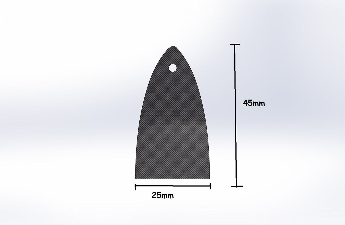 REAL CARBON FIBER Truss Rod Cover for ESP/LTD Guitars