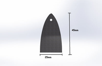 REAL CARBON FIBER Truss Rod Cover for ESP/LTD Guitars